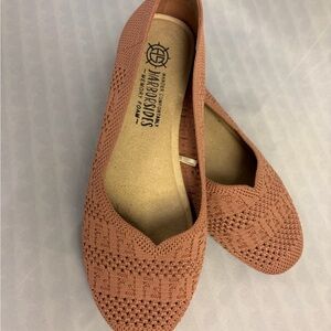 Harborsides Women's Knit Flats — Dusty Rose size 8W Never used!